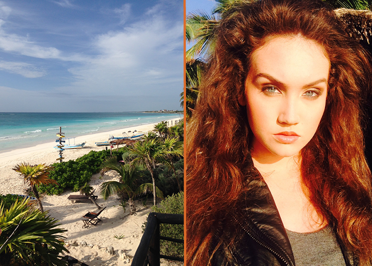 Kaitlyn Tapp shooting editorials in Mexico