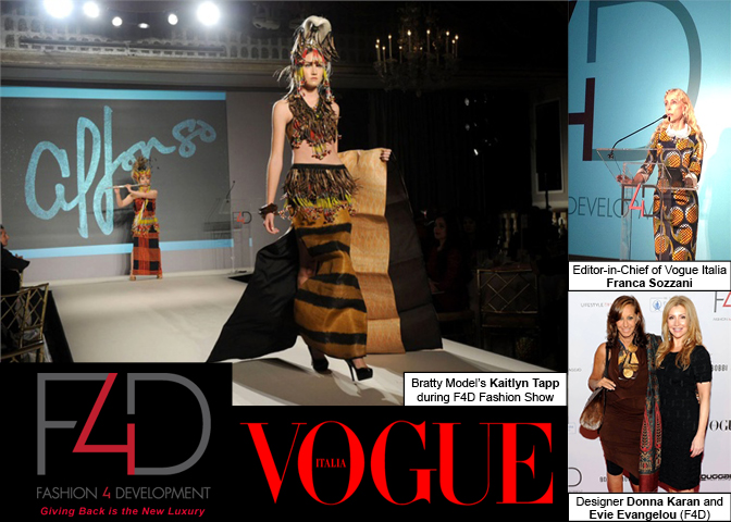 Kaitlyn Tapp is on Vogue Italia website for F4D Fashion Show!
