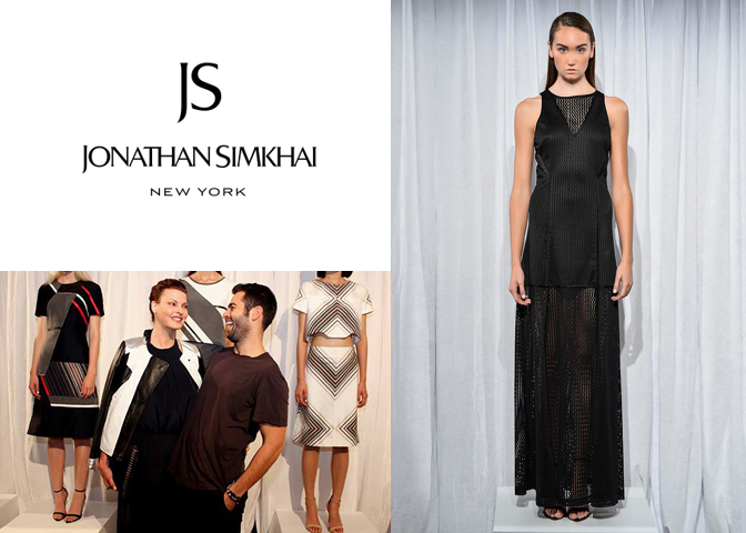 Kaitlyn Tapp in Jonathan Simkhai S/S 2014 presentation