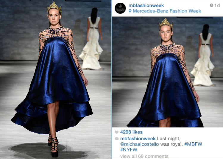 New York Fashion Week: Kaitlyn Tapp for Michael Costello