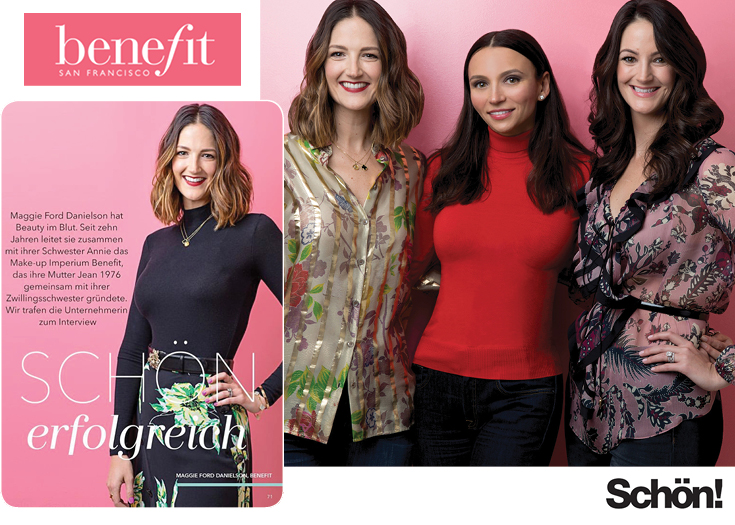 Benefit Cosmetics feature by Natasha Chalenko in Schön! Magazine (Germany)