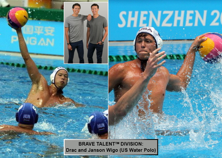 Brave Talent™ Division: Drac and Janson Wigo (US Water Polo)